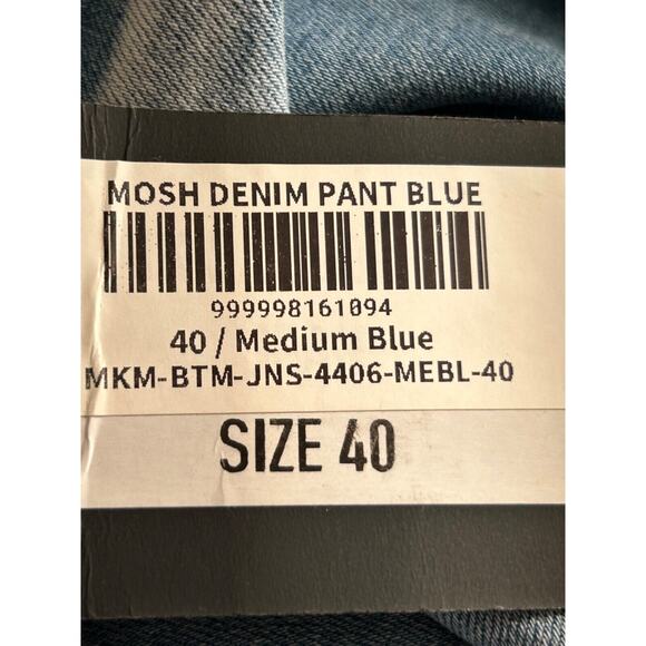 Mackeen Jeans Mens Size 40 Nite Market Button Fly Denim Skulls Flames Mohawk - Picture 12 of 16